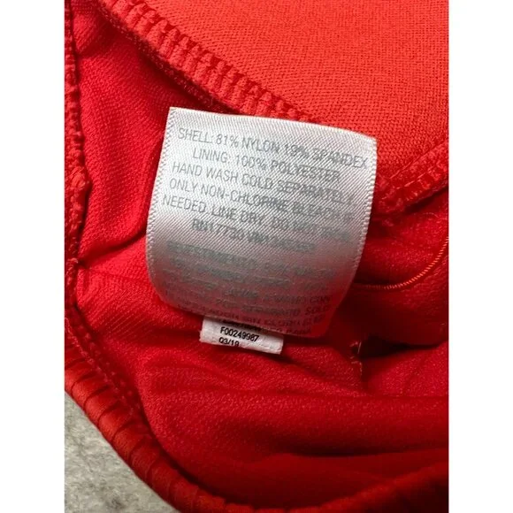 Kona Sol Coral Red OnePiece Swimsuit Small Beach Ocean Pool Swim - Picture 7 of 7